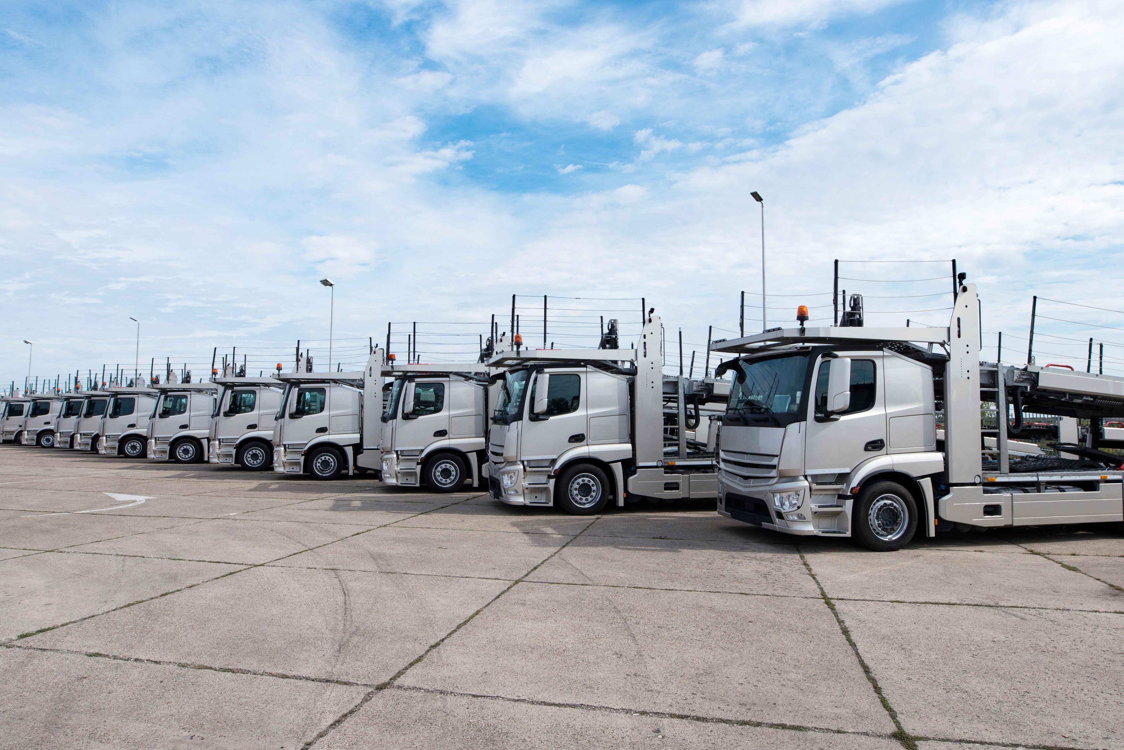 PSV Logistics freight transport fleet with curtain-side trucks for Australia-wide logistics